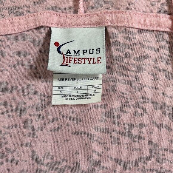 Campus Lifestyle Womens Hooded T-Shirt S Pink Alabama Crimson Tide Rhinestone‎ - Picture 4 of 11